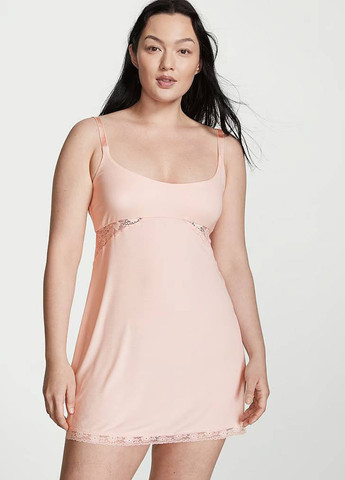 Светло-розовое повседневный, домашнее платье платье-комбинация Victoria's Secret однотонное