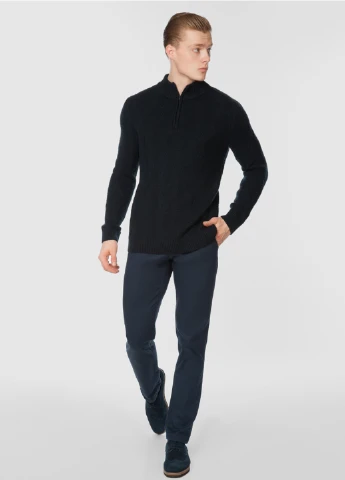 Синій зимовий светр чоловічий Arber Zipper-neck 7 N-MTR-08
