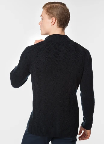 Синій зимовий светр чоловічий Arber Zipper-neck 7 N-MTR-08