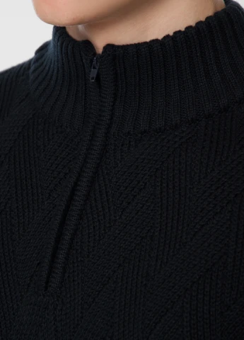 Синій зимовий светр чоловічий Arber Zipper-neck 7 N-MTR-08