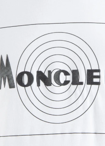 Біла футболка Moncler