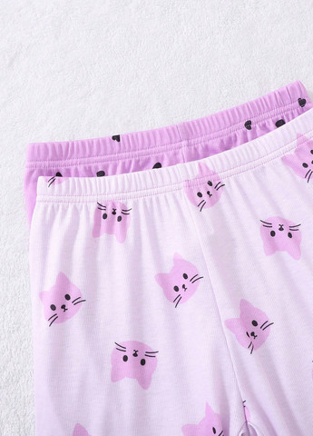 Фиолетовая всесезон пижама (кофта, штаны) кофта + брюки SHEIN