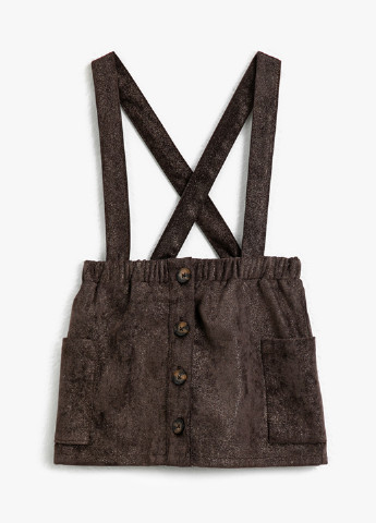 Темно-коричневая кэжуал юбка KOTON