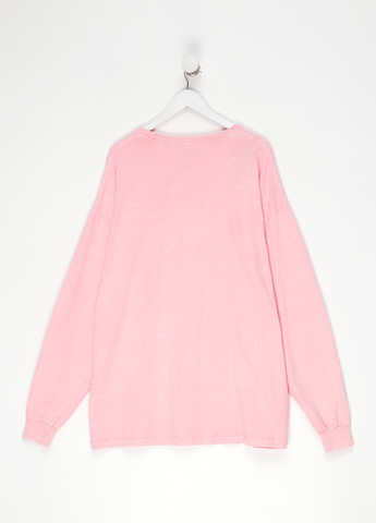 Розовый демисезонный кэжуал лонгслив tgt однотонный