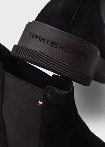 Черные осенние ботинки челси Tommy Hilfiger