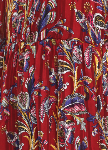 Бордовое кэжуал платье & Other Stories с абстрактным узором