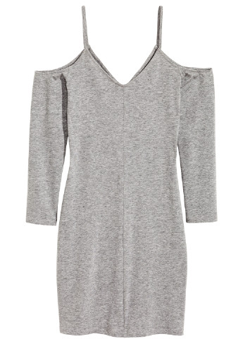 Сіра кежуал сукня футляр H&M меланжева