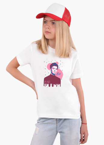 Біла демісезонна футболка дитяча блогер влад бумага а4 (blogger vlad a4) білий (9224-2624) 164 см MobiPrint