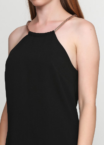 Черное кэжуал платье а-силуэт Guess by Marciano однотонное