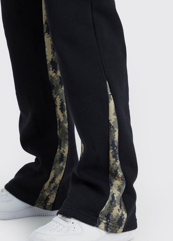 Черные кэжуал, спортивные демисезонные прямые брюки Boohoo