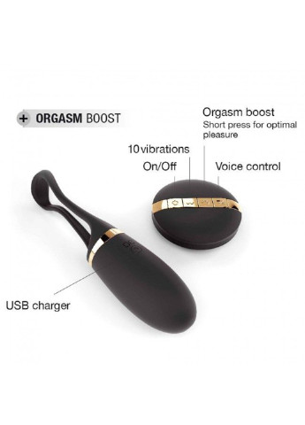 Віброяйце Secret Delight Gold з пультом ДУ Dorcel (252297567)