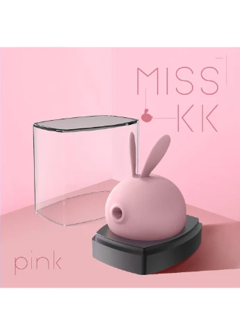 Вакуумний кліторальний стимулятор із вібрацією Miss KK Pink KisToy (254152058)