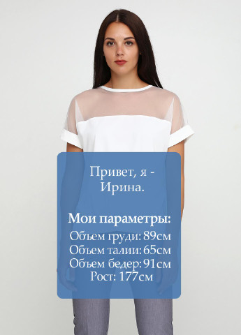 Молочная летняя блуза ZUBRYTSKAYA