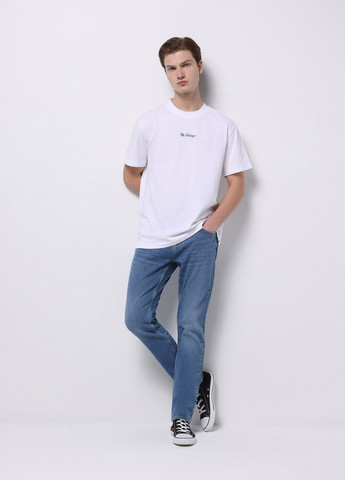 Синие демисезонные регюлар фит джинсы Colin's