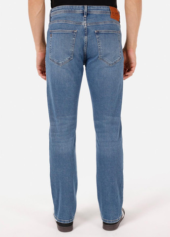 Синие демисезонные прямые джинсы Colin's