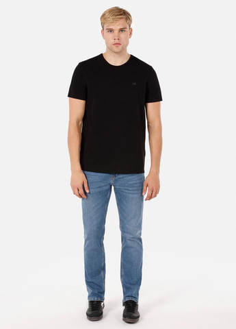 Синие демисезонные прямые джинсы Colin's