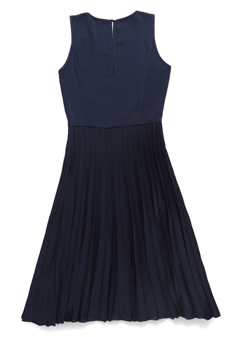 Темно-синя кежуал сукня кльош, плісована MINT&BERRY однотонна