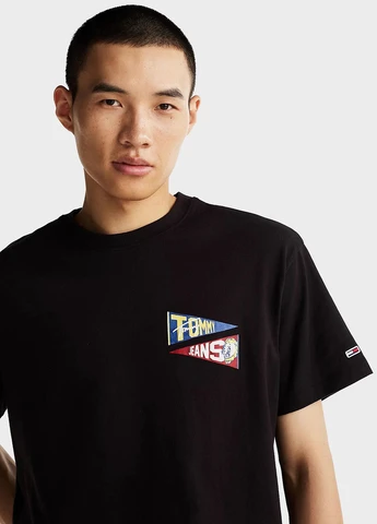 Чорна футболка Tommy Jeans