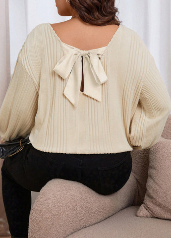 Светло-бежевая блуза SHEIN