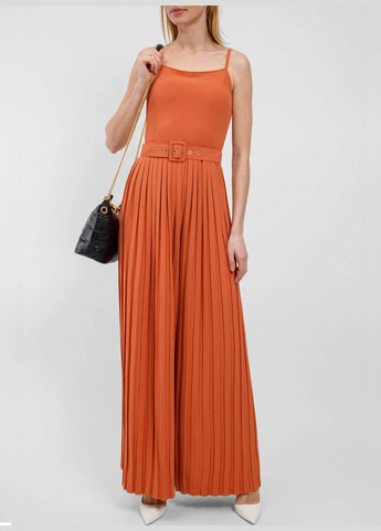 Комбінезон Lascana комбінезон-брюки однотонний теракотовий кежуал поліестер