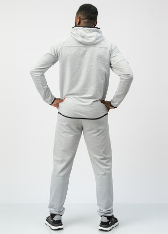 Светло-серый демисезонный костюм (толстовка, брюки) брючный SA-sport