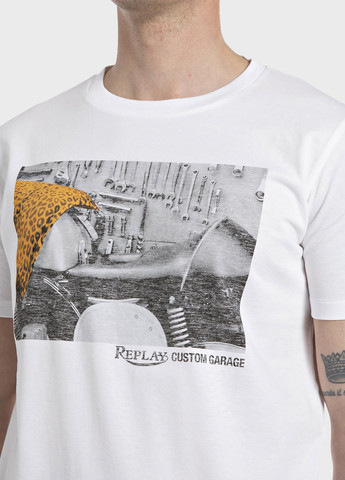 Белая футболка Replay