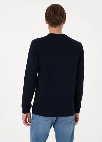 Индиго свитшот Pierre Cardin однотонный без декора (366422662)