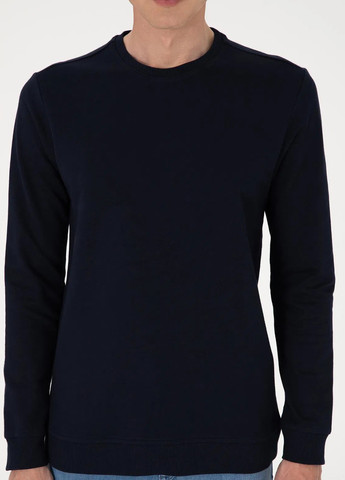 Индиго свитшот Pierre Cardin однотонный без декора (366422662)