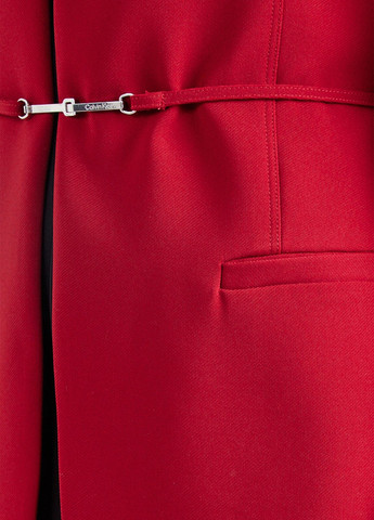 Красный женский жакет Calvin Klein однотонный - всесезон