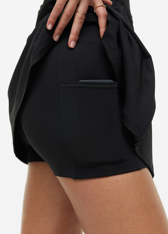 Чорна спортивна сукня H&M однотонна
