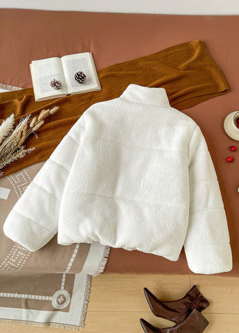 Біла зимня куртка SHEIN