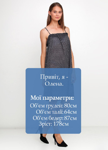 Грифельно-сіра кежуал сукня оверсайз H&M з геометричним візерунком