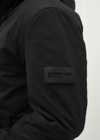 Чорна демісезонна куртка Kings Wind