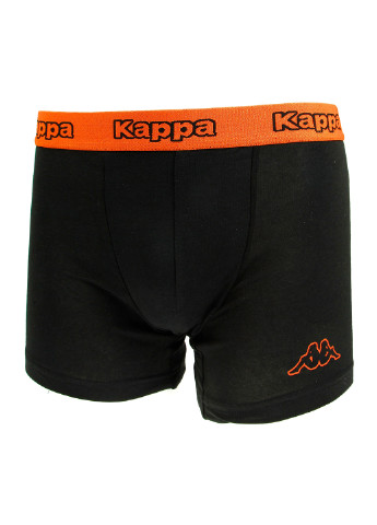 Трусы (2 шт.) Kappa боксеры логотипы чёрные повседневные хлопок, трикотаж