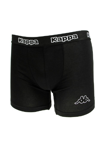 Трусы (2 шт.) Kappa боксеры логотипы чёрные повседневные хлопок, трикотаж