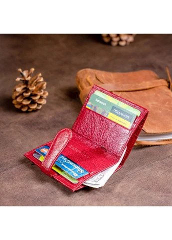 Женский кожаный кошелек-визитница 10х8х1,5 см st leather (229461362)