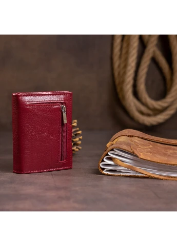 Женский кожаный кошелек-визитница 10х8х1,5 см st leather (229461362)