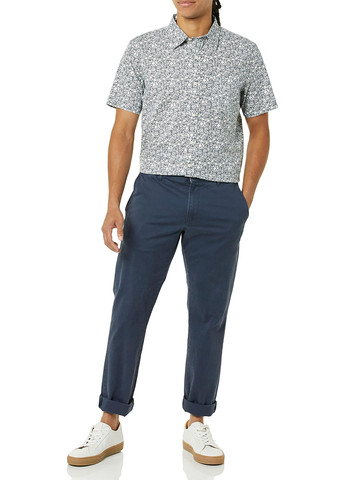 Белая кэжуал рубашка с рисунком Goodthreads