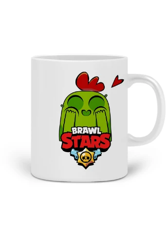 Кружка Спайк Бравл Старс (Spike Brawl Stars) 330 мл горнятко керамічне (20259-1010) MobiPrint (219776063)