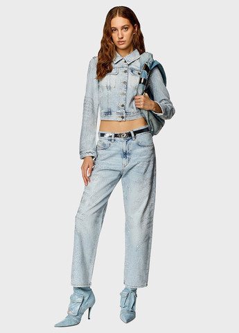 Блакитна демісезонна куртка Diesel