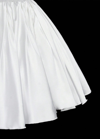 Белое вечернее, кэжуал платье а-силуэт SHEIN однотонное