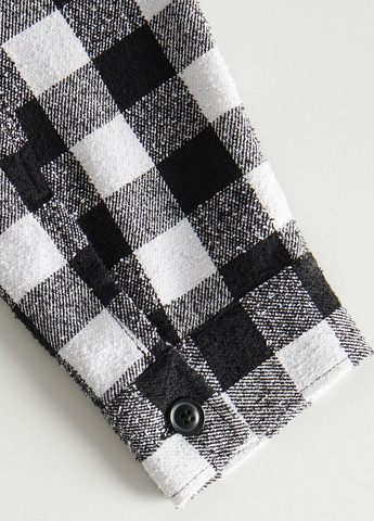 Черно-белая кэжуал рубашка в клетку Reserved