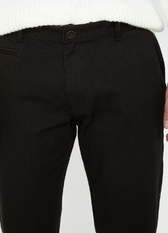 Черные кэжуал демисезонные чиносы брюки KOTON