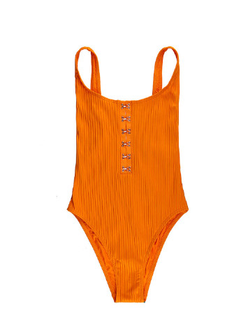 Оранжевый летний купальник слитный Victoria's Secret
