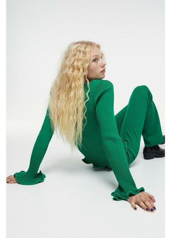 Зеленый демисезонный пуловер пуловер H&M