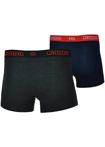 Трусы-боксеры Men's Boxer 2-pack XL Black/blue 304JB30-957 Kappa (253678078)