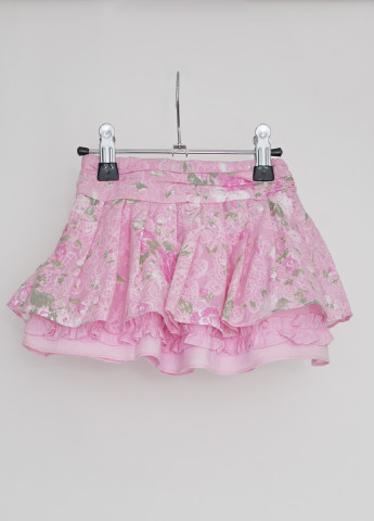 Розовая кэжуал цветочной расцветки юбка Marasil клешированная