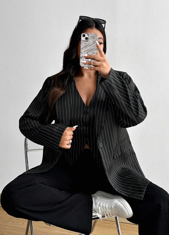 Костюм (жакет, жилет) SHEIN (346167747)