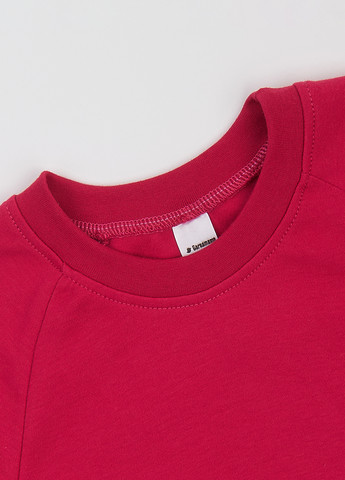 Garnamama світшот однотонний вишневий кежуал бавовна, інтерлок