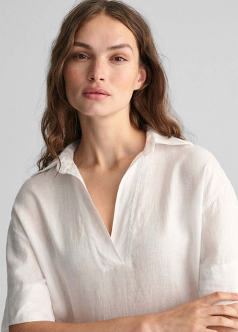 Білий кежуал сукня сукня-сорочка Gant однотонна